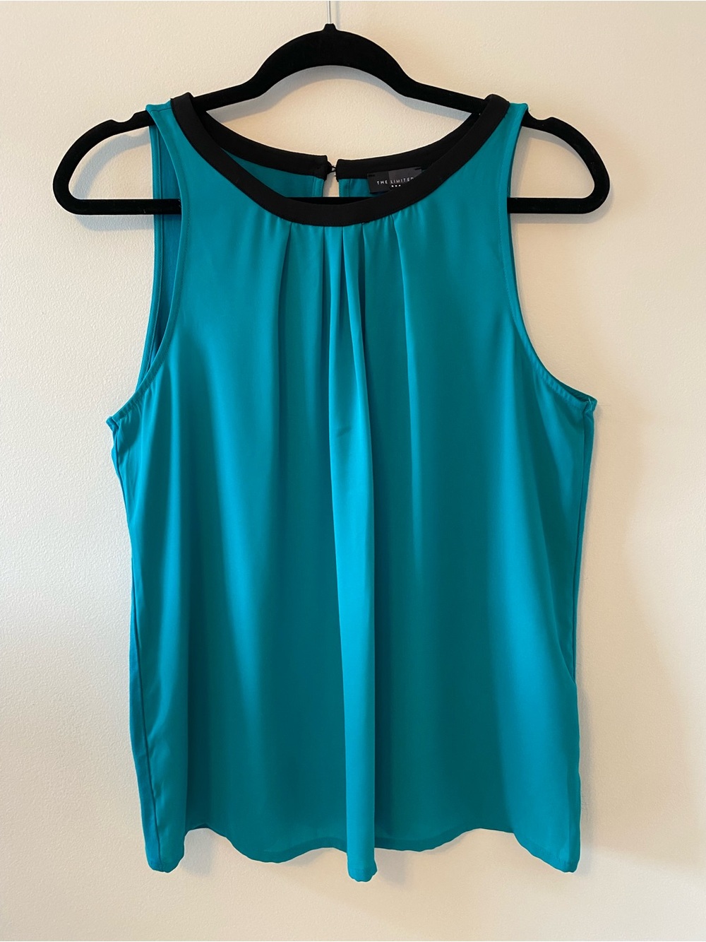 The Limited Teal Tank Top with Black Trim
